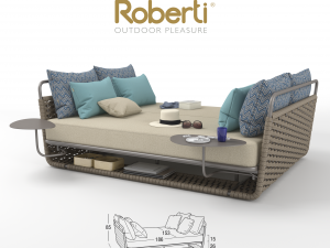 roberti portofino day beds small 3D Model