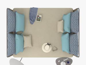 roberti portofino day beds small 3D 모델