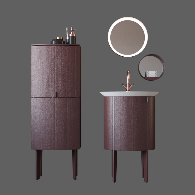 furniture for the bathroom burgbad diva 20 Modelo 3D .c4d .max .obj .3ds .fbx .stl .blend 