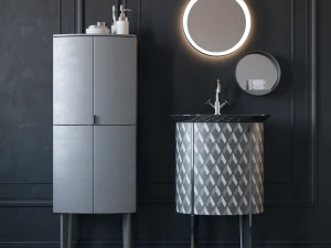 furniture for the bathroom burgbad diva 20 3D Model