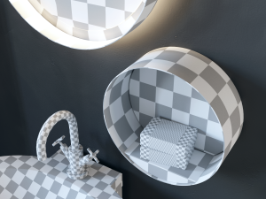 furniture for the bathroom burgbad diva 20 Modelo 3D