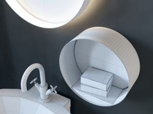furniture for the bathroom burgbad diva 20 Modelo 3D