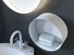 furniture for the bathroom burgbad diva 20 Modelo 3D