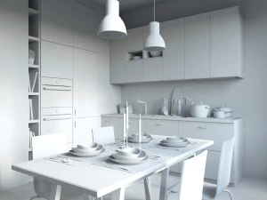 cozinha ikea kungsbacka Modelo 3D