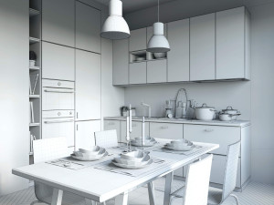 kitchen ikea kungsbacka Model 3D