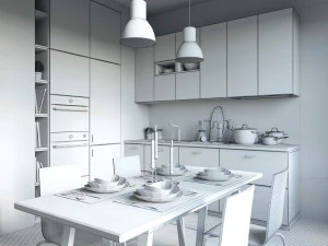 cozinha ikea kungsbacka Modelo 3D