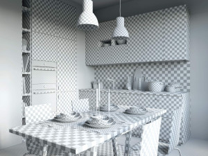 kitchen ikea kungsbacka Model 3D