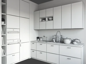 kitchen ikea kungsbacka 3D Model