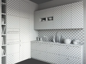 kitchen ikea kungsbacka 3D Model