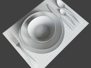 table riggestad and chair martin by ikea 3D-Modell
