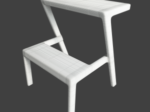 table riggestad and chair martin by ikea 3D-Modell