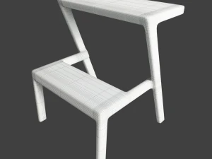 table riggestad and chair martin by ikea 3D Model