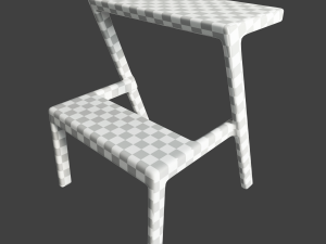 table riggestad and chair martin by ikea 3D-Modell