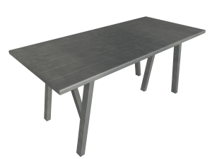 table riggestad and chair martin by ikea 3D-Modell
