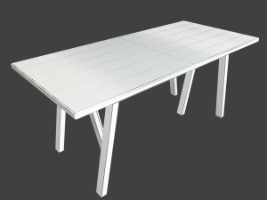 table riggestad and chair martin by ikea 3D-Modell