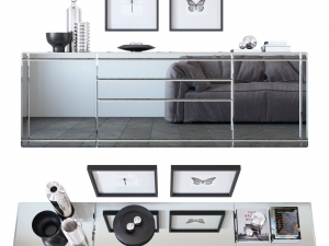 commode black is black by aster 3D Model