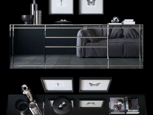 commode black is black by aster 3D Model
