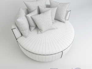 coach egeo cts salotti 3D 模型