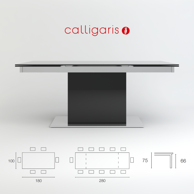 table park glass cs4039gr calligaris 3D Model .c4d .max .obj .3ds .fbx .stl .blend 