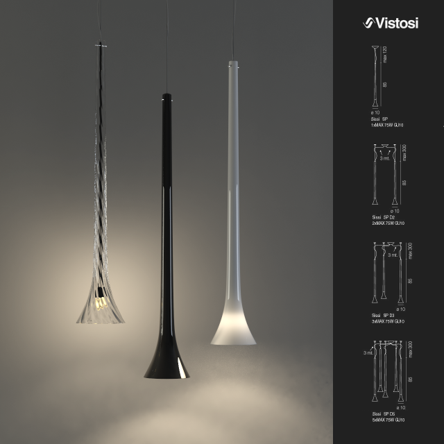 sissi pendant light Modelo 3D .c4d .max .obj .3ds .fbx .stl .blend 