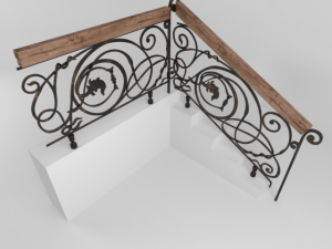 stair railing 3D Model