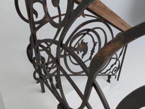 stair railing Modelo 3D