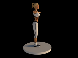workout girl Modelo 3D