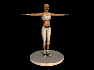workout girl Modelo 3D