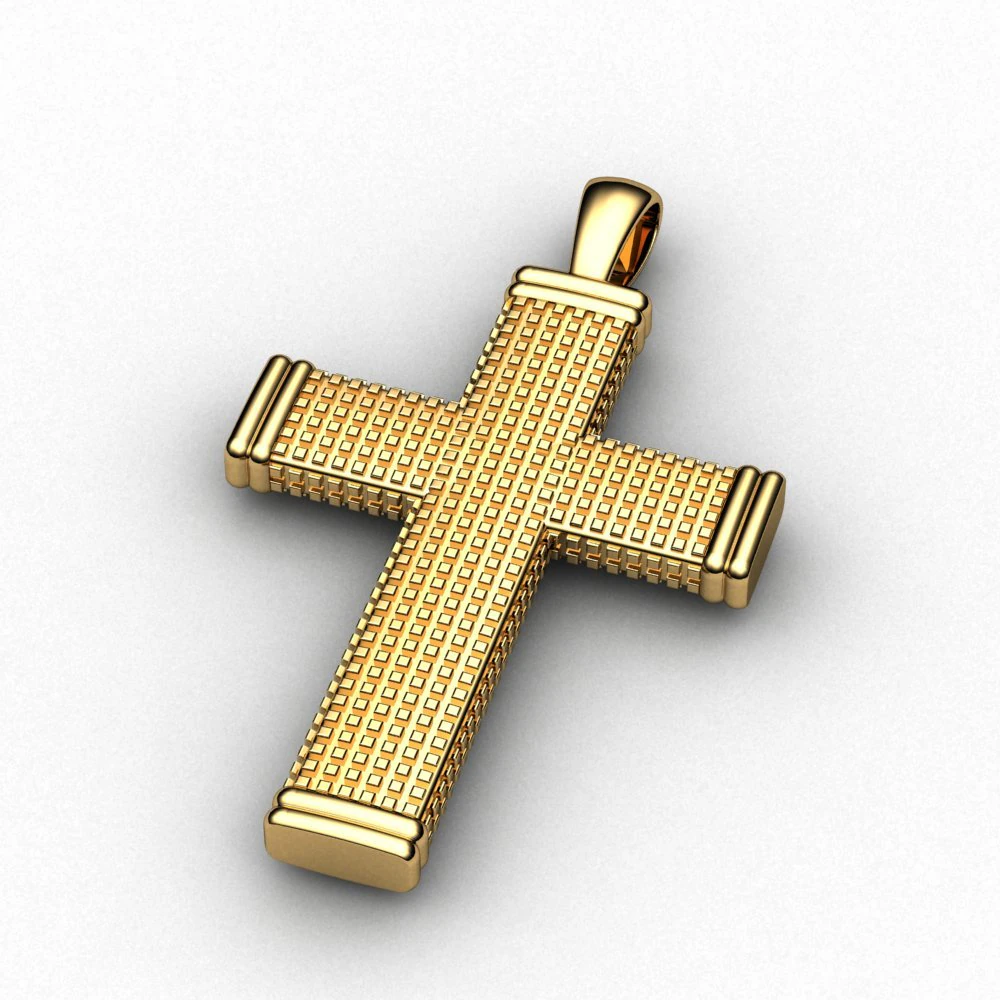 cross pendent 3D Model .c4d .max .obj .3ds .fbx .stl .blend 