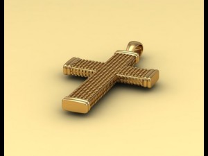 cross pendent 3D 模型
