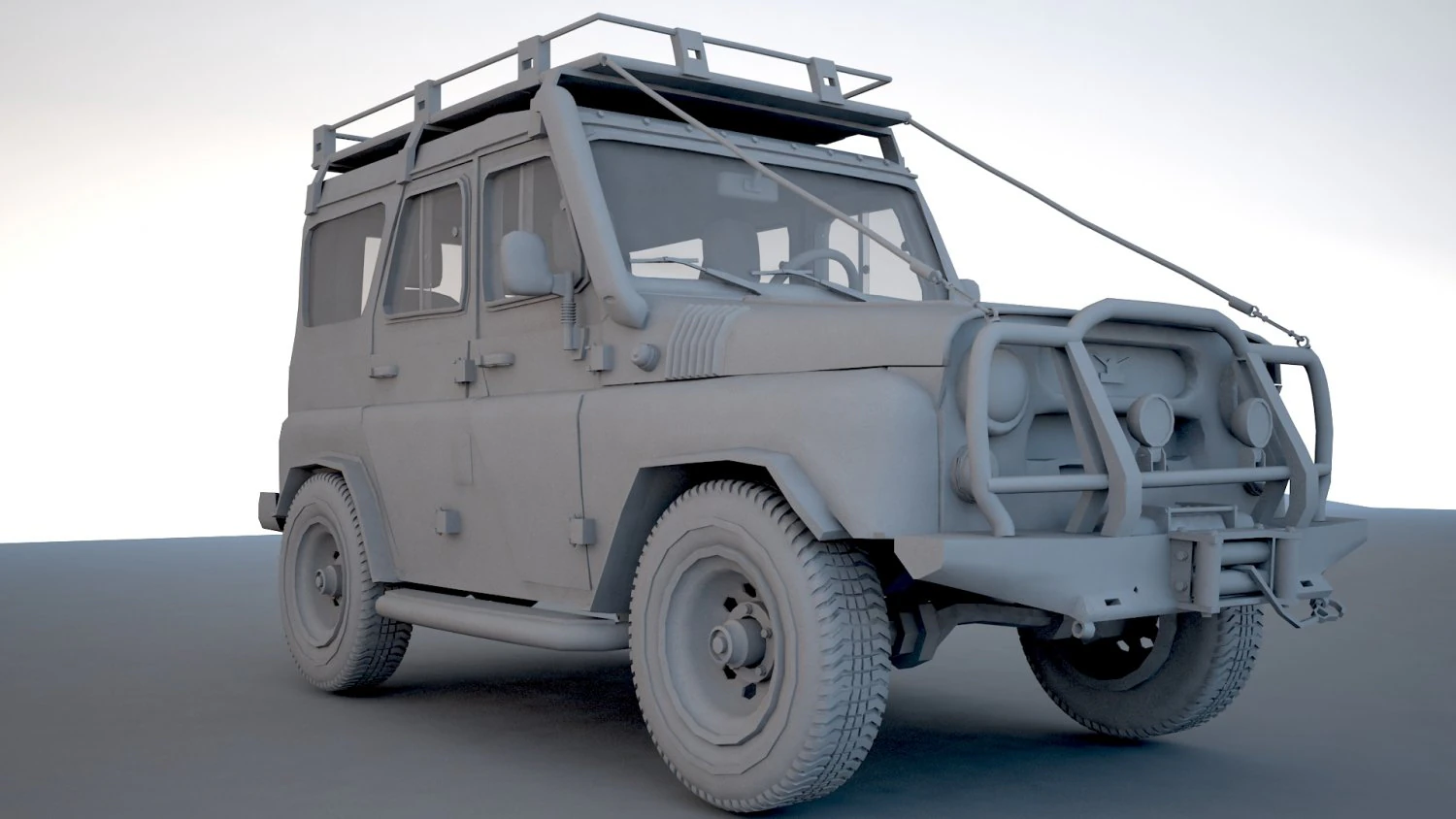 Uaz hunter 3D Model .c4d .max .obj .3ds .fbx .stl .blend 