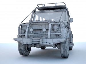 Uaz hunter Modelo 3D