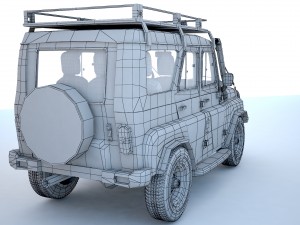 Uaz hunter Modelo 3D
