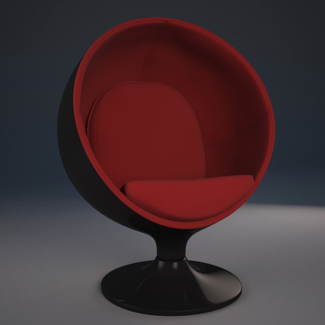ball chair Model 3D .c4d .max .obj .3ds .fbx .stl .blend 