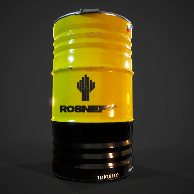 Barrels rosneft Modelo 3D .c4d .max .obj .3ds .fbx .stl .blend 