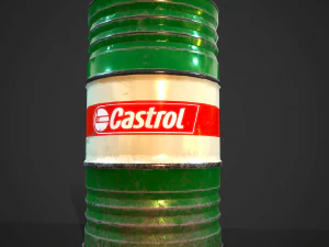 Barrels castrol pbr 3D Model
