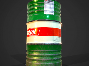 Barrels castrol pbr 3D 模型