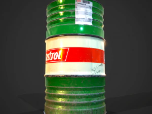 Barrels castrol pbr 3D Model