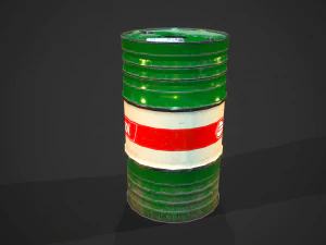 Barrels castrol pbr 3D Model