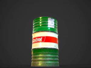 Barrels castrol pbr 3D Model