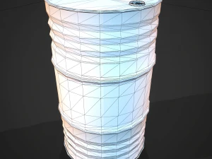 Barrels castrol pbr 3D Model