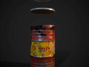Barrels shell helix pbr 3D Model