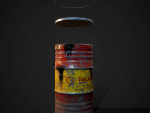 Barrels shell helix pbr 3D Model