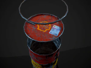 Barrels shell helix pbr 3D Model