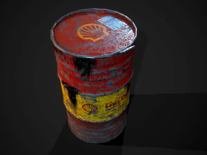 Barrels shell helix pbr 3D Model