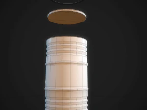 Barrels shell helix pbr 3D Model