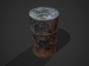 Barrels weld pbr Model 3D