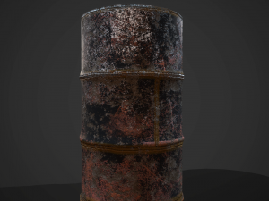 Barrels weld pbr Model 3D