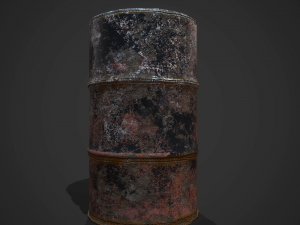 Barrels weld pbr Model 3D