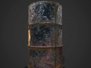 Barrels weld pbr Model 3D